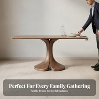 Rectangular Slabsurface rustic minimalism Design 6-8 Person Rectangular Table Modern Minimalist Household Furniture for Families, Dining Room, Home, Office