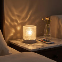 Stepless Dimming Water Wave Lamp Atmospheric Rechargeable Table Lamp Compact Home Lighting Cylindrical