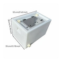 Water-Tight Aquatic Transport Container Large Capacity Live Aquatic Box for Aquaculture Workers, Hatchery, Trunk