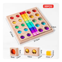 High Transmittance Translucent Rainbow Blocks Educational Acrylic Gemstone Cubes Stackable Acrylic Crystal Cubes Child-Led Learning Inspired Inspired for Preschoolers, Toddlers, Kids, Kindergarten, Classroom, Daycare, Playroom