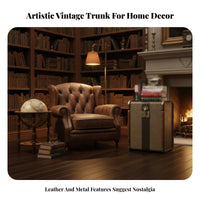 Suitcase End Table Multi-Purpose Decorative Storage Table distinctive Aesthetic
