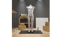 Inflatable Mannequin Male Mannequin Foldable Inflatable Torso with Legs for Window Displays,
