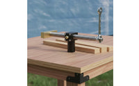 Stainless Steel & Brass Woodworking Bench Dog Vise Ratchet Handle Workbench Hold down Clamp CNC Machined Quick Release Bench Vise for Woodworkers, Carpenters, Garage