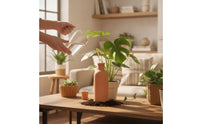 Slow-Release Terracotta Watering Bottle Porous Self-Watering Olla Automatic Clay Irrigation Vessel Indoor Outdoor for Travelers, Potted Plants