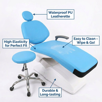 Waterproof PU Leather Chair Covers, Elastic Seat Cover Set, Hygienic Barrier, Deformation Resistant, Pilling Resistant, Washable