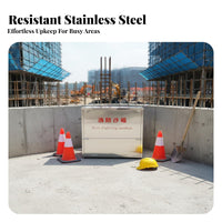 Fire Fighting Sandbox Rustproof Emergency Fire Sand Bin Stainless Steel Sand Box for Gas Station Personnel, Ships Plants