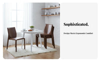Minimalist Design Upholstered Armless Chair Stackable Upholstered Armless Side Chair Light Luxury Design Dining Seating Ergonomic Back Support for Interior Designers, Homeowners, Apartment Dwellers, Restaurant, Living Room