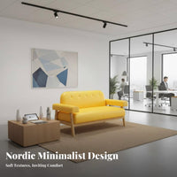 adaptable Combination Upholstered Chair and Table Combo Modern Design Seating Group Easy to Clean Indoor Furnishing Ergonomic Backrest for Interior Designers, Apartment Dwellers, Coffee Shop, Reception Area, Office Lounge, Restaurant