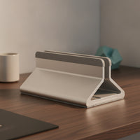 Vertical Stand, with Adjustable Width Aluminum Vertical Laptop Stand Compact Desktop Laptop Holder for Professionals