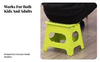 Foldable Design foldable Stool with grip Space-Saving Lightweight Packable Stool Easy to Carry Portable Furniture Stable frame for Children, Travelers, Outdoor, Camping, Indoor Use, Travel