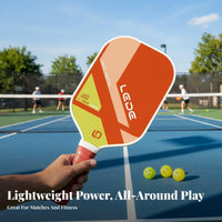 Pickleball Paddle Ergonomic Grip Fiberglass Pickleball Racket Cellular Center Paddle Large Sweet Area Long-Lasting