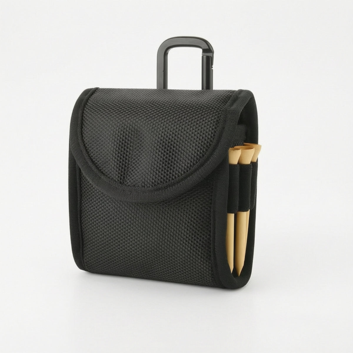 Compact Golf Ball Pouch with Tee Holder Portable Golf Ball Storage Bag with Clip Easy to Carry Sturdy for Golfers