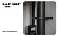 Chimney Pipe Support Bracket | Matte, Heat Resistant, Flue Pipe Support Bracket, for Workshops