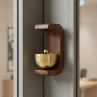 Easy to Install Wooden Adhesive Entry Chime Wireless Adhesive Wooden Chime Decorative for Entryway