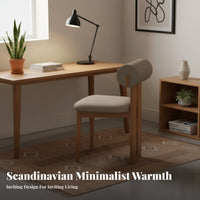 Cylinder Rearrest Chair Nordic Look Household Furniture Modern Minimalist Design Sturdy Construction for Interior Decorators