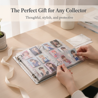 A5 Wavy Transparent Acrylic Photocard Album for Kpop Idol Collectibles