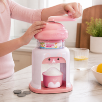 Manual Hand-Crank Ice Shaver for Shaved Ice and Slushies, Kid-Friendly, No Electricity Needed