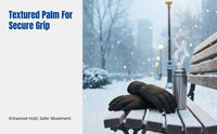 Ski Gloves, Winter Thickened, Touchscreen-Compatible, Windproof Thermal Outdoor Cycling Gloves for Men & Women, Anti-Slip