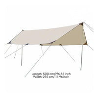 Resistant Waterproof Sunshade Tent Multi-Functional Camping Tarp Shelter Large Shade Area Portable Tarp Canopy Easy to Set up for Bbq, Picnic