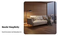 Easy to Clean Three-Seater Straight Sofa Nordic aesthetic3Seater Sofa Stain-Resistant Couch Minimalist Design for Apartment Dwellers, Families, Homeowners, Small areas, Lounge Area, Den, Home
