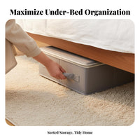 Flat Underbed Chest Sturdy Handles closureed Underbed Chest double closures