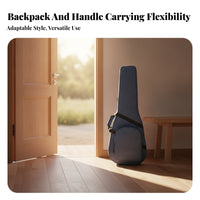 Accessory Compartment Folk Guitar Case Zippered Acoustic Guitar Case Front Pocket Music Gear Lightweight for Travel