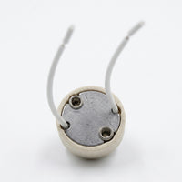 Ceramic GU10 Lamp Holder with High Temperature Resistant Wire, Single Replacement Lamp Holder for 220V 3A DIY Lighting, LED Wire Socket