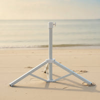 Umbrella Base Stand Foldable Umbrella Stand with Folding Legs Metal Outdoor Anchor for Garden, Backyard, Beach