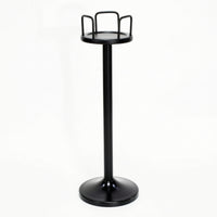 Ice Bucket Holder Portable Stainless Steel Pedestal Stand with Round Base Tarnish-resistant Fade-resistant Rust-resistant Suitable for Dining Rooms Outdoor Events