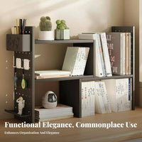 Extendable Pegboard Organizer Space-Saving Desktop Shelf Large Capacity