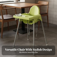 Easy to Clean Stackable Restaurant High Chair Anti-Tipping Design Stackable Baby Chair Stable Structure Toddler Feeding Seat Installation-No Assembly for Babies, Toddlers, Parents, Hotel, Cafe, Mealtime, Kitchen