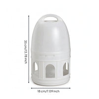 Fowl Waterer Easy-to-Fill Fowl Drinker Weight-Operated-Fed Bird Water Dispenser for Pigeons, Small Farm Owners, Coops, Lofts
