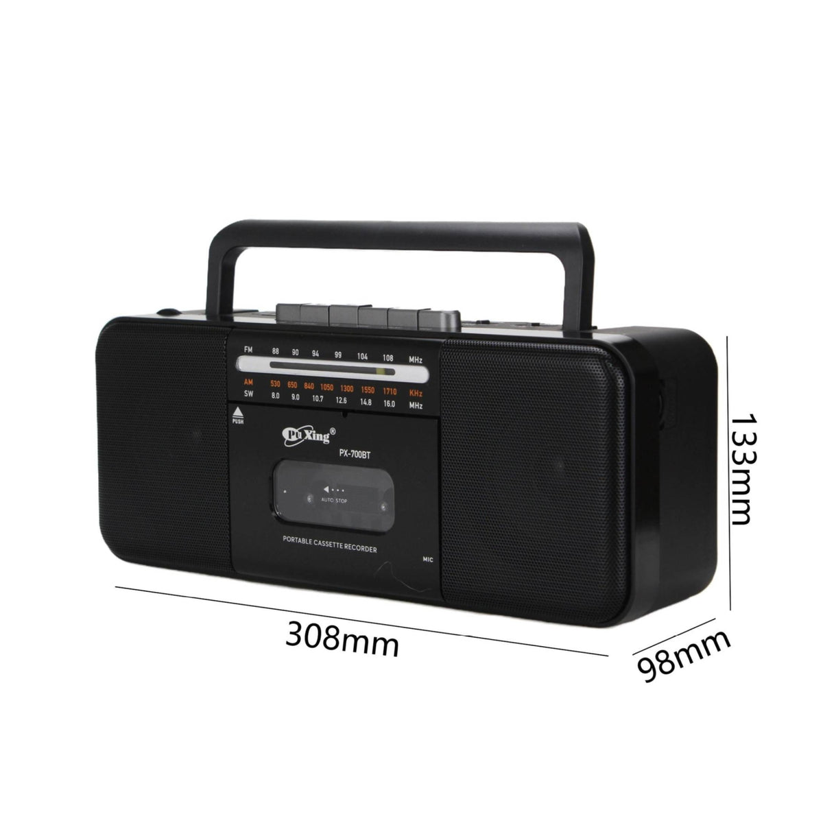 Usb Playback Bluetooth Cassette Boombox Headphone Audio Port Cassette Recorder Boombox