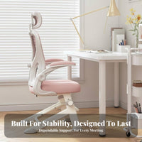 Lumbar Support Adjustable Ergonomic Student Chair Stable Base Desk Seating Padded Seat Cushion Home Furniture Space-Saving for Students, Teenagers, Studying, Writing, Study Room, Small Spaces