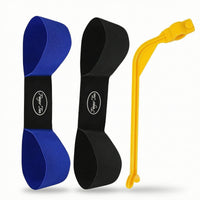 3 Pieces Swing Practice Tool with Arm Straps Wearable Golf Swing Arm Band Curved Posture Correction Aid for Beginners