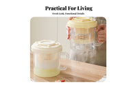 Greek Yogurt Maker Large Capacity Spring Press Yogurt Strainer Dust Resistant Lid Whey Separator for Enthusiasts, Home Cooks