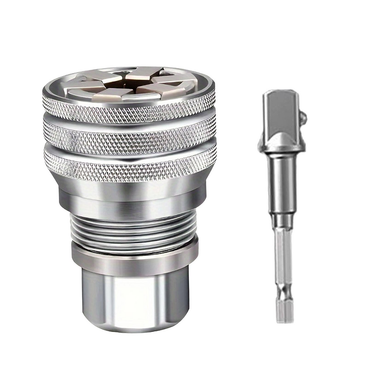 Socket Wrench Sleeve Automatic Size Adjustment Drill Attachment Multifunctional Anti-Slip for Mechanics, Handymen, Home Workshop