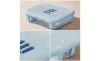 Foot Stool with Textured Platform Foldable Folding Foot Stool Plastic Footrest Non-Slip Footstool Collapsible for Office Workers