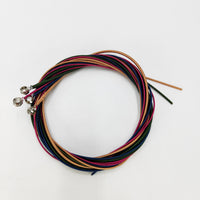 4-String Electric Bass Guitar Strings, Steel, Multicolor, Individually Packaged