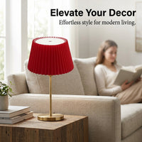 Pleated Lampshades for Ceiling Lights and Table Lamps, Vintage Cone Shape Lampshade for Living Room