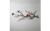 Birds on Branch Wall Decor Lightweight Metal Tree Wall Decor Elegant for Bedroom