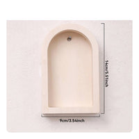 3 Pieces Minimalist Black Wooden Wall Shelf Decorative Arched Wall Shelf Boho Aesthetic Home Decor Space Saving for Living Room, Bedroom