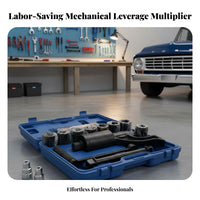 Labor Saving Lug Wrench Set Heavy Duty Tire Wrench Kit Easy to Use Truck Tire Removal Tool for Mechanics, Roadside Repair, Garage