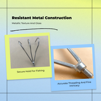Telescopic stainless grappling hook
