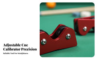 2 Pieces Adjustable Pool Cue Straightness Checker Precision Billiard Cue Straightness Checker Even Rolling for Tournaments, Practice, Club