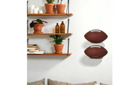 2 Pieces Clear Finish Wall-Mounted Ball Holder Included Screws Acrylic Ball Holder Rack