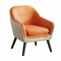 Minimalist and aesthetic plush Lounge Chair Modern Design Armchair space-saving Indoor Seating Comfortable for Apartment Dwellers, Interior Designers, Balcony, Bedroom, Office, Reception Area