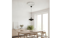 Simple Split Ceiling Medallion Decorative Polyurethane Ceiling Circle Easy to Install Light Fixture Medallion Lightweight for DIYers