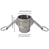 Type D Female Coupler Cam and Groove Coupling Heavy Duty Lever Lock Hose Fitting for Machinery Manufacturing, Automotive Industry