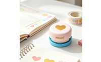 Hole Puncher with Alignment Guide Handheld Decorative Paper Punch Craft Punch Tool Embossing-Style One-Handed for Crafters